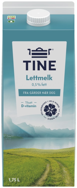 TINE® Lettmelk 0,5 % fett 1,75 liter