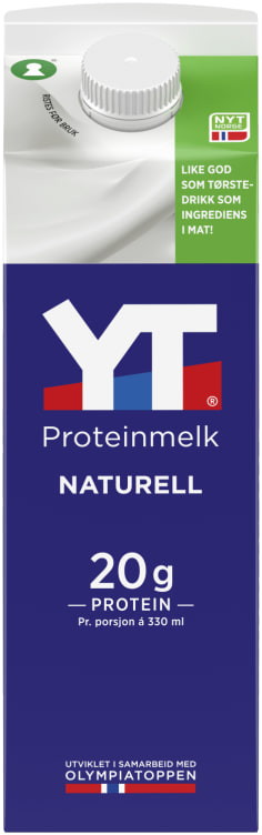 YT® Proteinmelk Naturell fettfri 1 liter