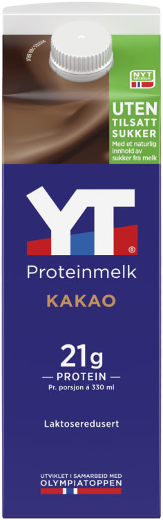 YT® Proteinmelk Kakao fettfri 1 liter